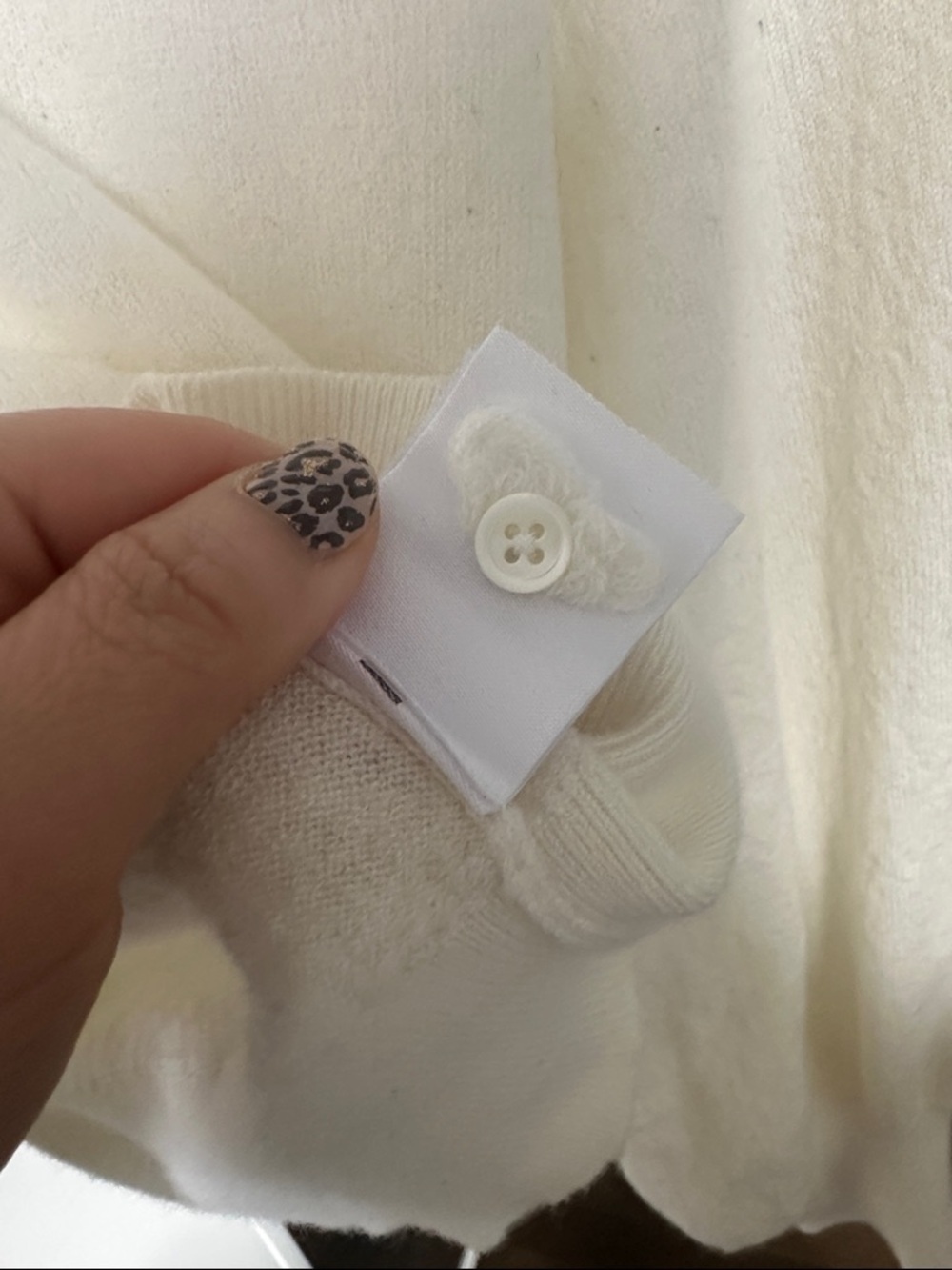 Moulinette Sœurs by Anthropologie Cream Scoop-Neck Button Pullover wool Sweater - Picture 5 of 6